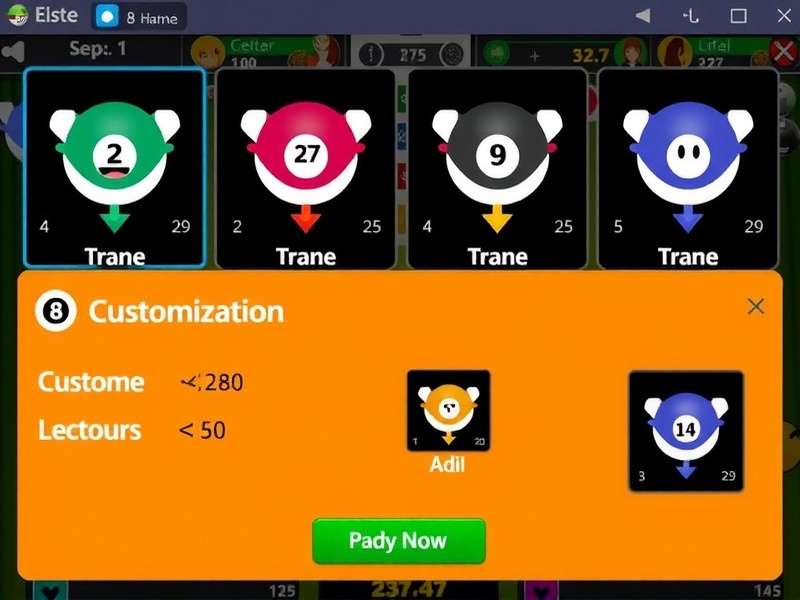 8 Ball Pool Elite Customization Options